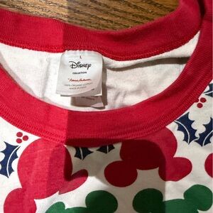Hanna Andersson Red and Green Disney Pajama set- long sleeve shirt and pants
